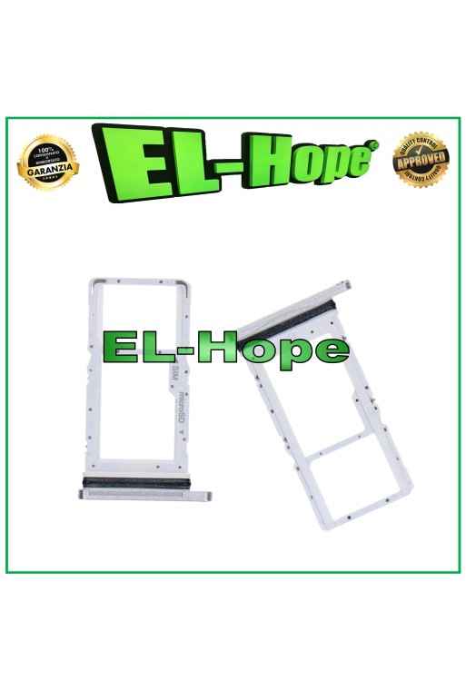 RANURA PARA CARRIL COMPARTIMENTO PARA TARJETA SIM MICRO SD SAMSUNG GALAXY TAB A7 SM T500 T505 BLANCO