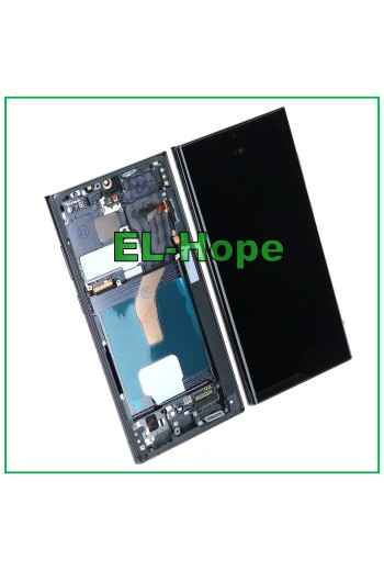 PANTALLA LCD OLED + MARCO TÁCTIL PARA SAMSUNG GALAXY S22 ULTRA 2022 SM-S908 NEGRO