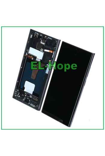 PANTALLA LCD OLED + MARCO TÁCTIL PARA SAMSUNG GALAXY S22 ULTRA 2022 SM-S908 NEGRO