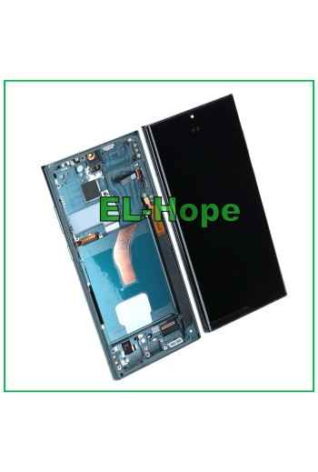 PANTALLA LCD OLED + MARCO TÁCTIL PARA SAMSUNG GALAXY S22 ULTRA 2022 SM-S908 VERDE