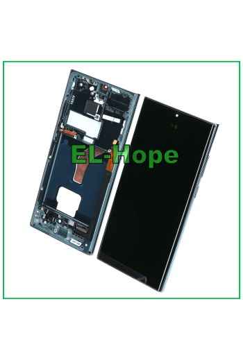 PANTALLA LCD OLED + MARCO TÁCTIL PARA SAMSUNG GALAXY S22 ULTRA 2022 SM-S908 VERDE