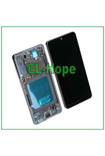 PANTALLA LCD CON MARCO OLED PARA SAMSUNG GALAXY S21 SM-G991 PANTALLA TÁCTIL CRISTAL NEGRO