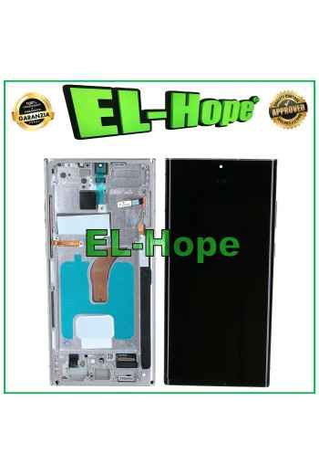 PANTALLA LCD OLED + MARCO TÁCTIL PARA SAMSUNG GALAXY S22 ULTRA 2022 SM-S908 BLANCO
