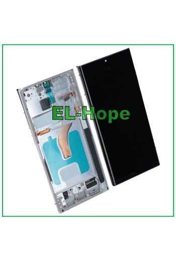 PANTALLA LCD OLED + MARCO TÁCTIL PARA SAMSUNG GALAXY S22 ULTRA 2022 SM-S908 BLANCO