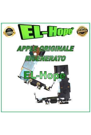CONECTOR DE CARGA FLEXIBLE PLANO REACONDICIONADO ORIGINAL APPLE IPHONE 8 NEGRO
