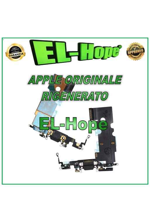 CONECTOR DE CARGA FLEXIBLE PLANO REACONDICIONADO ORIGINAL APPLE IPHONE 8 NEGRO