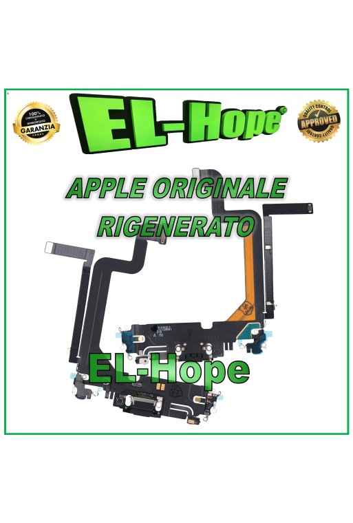 Conector de carga plano original Apple iPhone 14 Pro Max negro reacondicionado