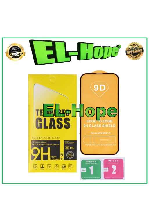 PELÍCULA DE VIDRIO TEMPLADO 3D DE CURVA COMPLETA 9D PARA APPLE IPHONE 15 LCD