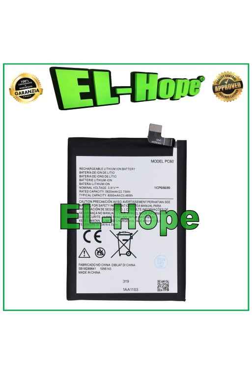 BATERÍA PC60 PARA MOTOROLA MOTO G54 (4G)(5G) XT-2343 6000 mAh IGUAL A LA ORIGINAL