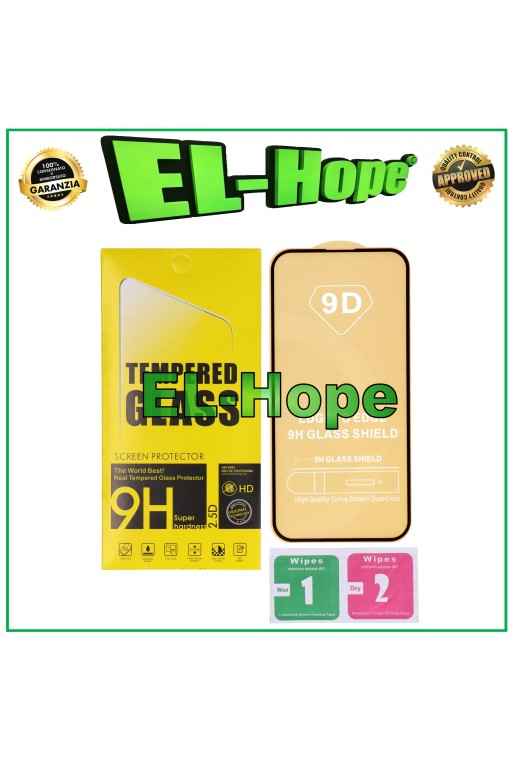 PELÍCULA DE VIDRIO TEMPLADO 3D DE CURVA COMPLETA 9D PARA APPLE IPHONE 15 PLUS LCD