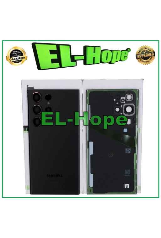CUBIERTA DE BATERÍA ORIGINAL SAMSUNG GALAXY S23 ULTRA SM-S918B NEGRA