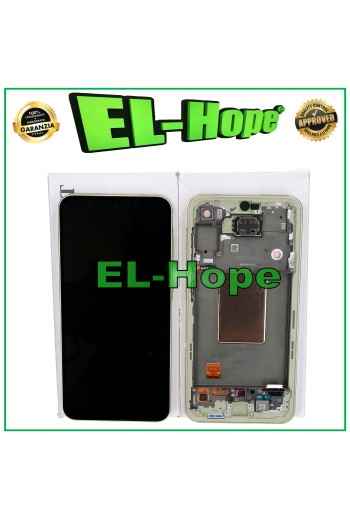 PANTALLA TÁCTIL LCD OLED ORIGINAL SAMSUNG GALAXY A55 5G 2024 SM-A556 MARCO AMARILLO