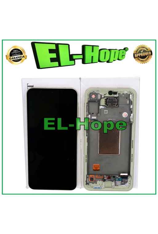 PANTALLA TÁCTIL LCD OLED ORIGINAL SAMSUNG GALAXY A55 5G 2024 SM-A556 MARCO AMARILLO