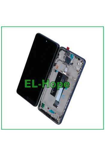 MARCO DE PANTALLA LCD PARA XIAOMI MI 10T LITE M2007J17G PANTALLA TÁCTIL MONTADA AZUL