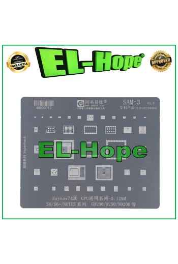 REBALLING DE CAPA DE PLANTILLA EXYNOS 7420 AMAOE SAM3 PARA SAMSUNG S6 / S6+ / NOTE 5