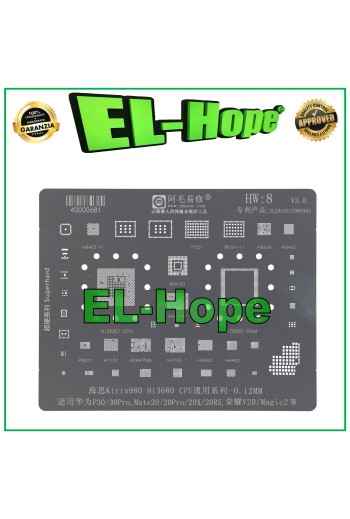 STENCIL DE CAPA DE REBALLING AMAOE EU1 PARA KIRIN HUAWEI P30 /P30 PRO MATE 20 /20 PRO