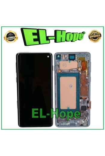 PANTALLA LCD CON MARCO TFT PARA SAMSUNG GALAXY S10 SM-G973F PANTALLA TÁCTIL CRISTAL BLANCO