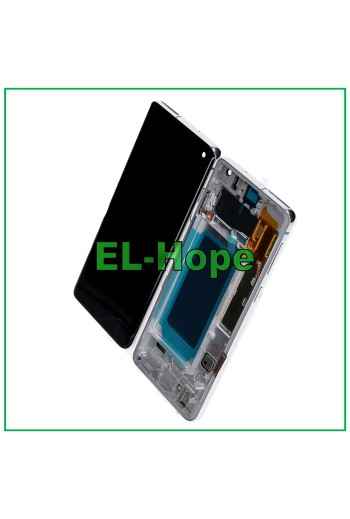 PANTALLA LCD CON MARCO TFT PARA SAMSUNG GALAXY S10 SM-G973F PANTALLA TÁCTIL CRISTAL BLANCO