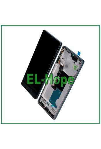 PANTALLA OLED PARA MOTOROLA MOTO EDGE 50 FUSION PANTALLA TÁCTIL LCD MARCO AZUL