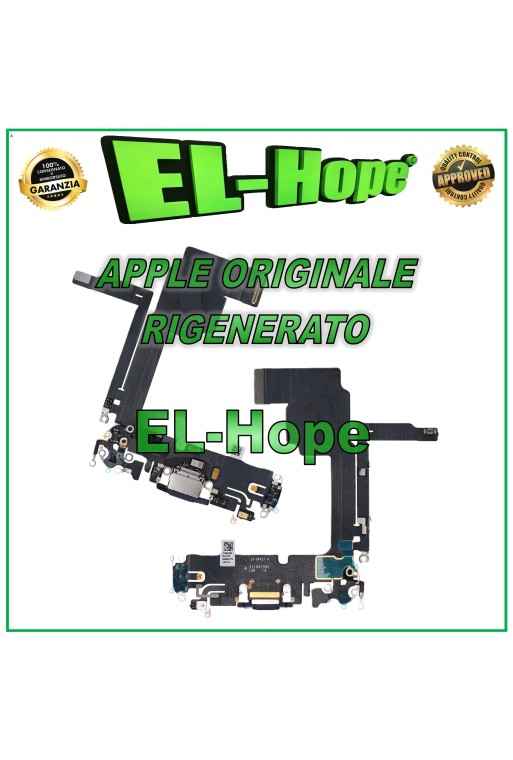 Conector de carga plano original Apple iPhone 15 Pro Black Titanium reacondicionado
