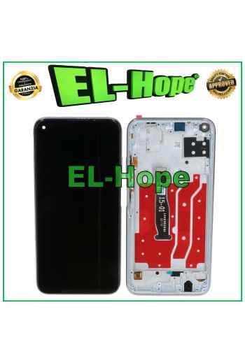 PANTALLA LCD + MARCO PARA HUAWEI P40 LITE JNY-L21A LX1 PANTALLA TÁCTIL CRISTAL PLATEADO