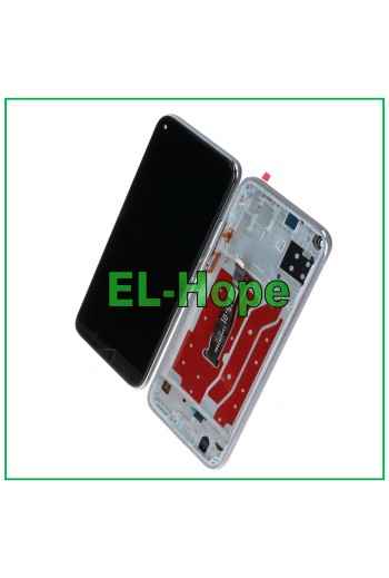 PANTALLA LCD + MARCO PARA HUAWEI P40 LITE JNY-L21A LX1 PANTALLA TÁCTIL CRISTAL PLATEADO
