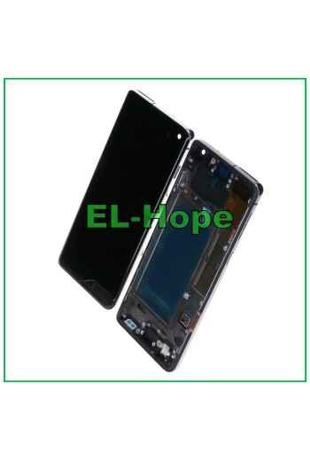 PANTALLA LCD OLED + MARCO PARA SAMSUNG GALAXY S10 SM-G973F PANTALLA TÁCTIL CRISTAL NEGRO