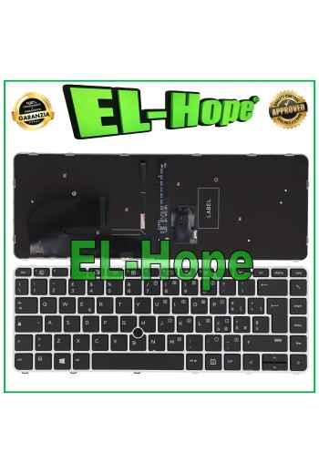 TECLADO ITALIANO PARA PORTÁTIL HP ELITEBOOK 745 840 G3 G4 RETROILUMINADO PLATEADO