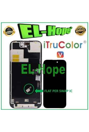Pantalla LCD iTruColor INCELL para Apple iPhone 14 Pro, pantalla tactil de cristal, color negro