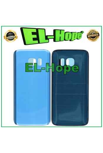 TAPA DE BATERÍA PARA SAMSUNG GALAXY S7 SM-G930 CUERPO DE CRISTAL CARCASA TRASERA AZUL