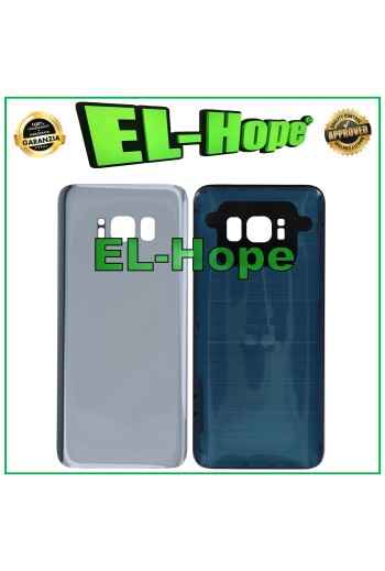 TAPA DE BATERÍA PARA SAMSUNG GALAXY S8 SM-G950 CUERPO DE VIDRIO CARCASA TRASERA PLATA
