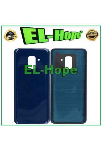 TAPA DE BATERÍA PARA SAMSUNG GALAXY A8 2018 SM-A530 CUERPO TRASERO DE VIDRIO AZUL