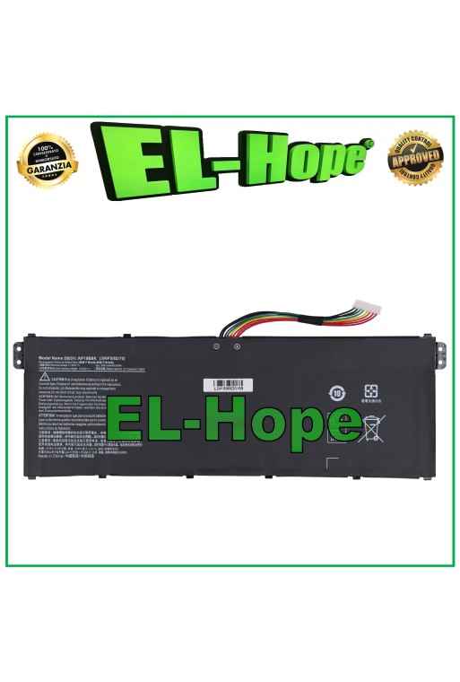 BATERÍA PARA PORTÁTIL ACER AP19B8K 3831 mAh 11,25 V 43,8 Wh NEGRA IGUAL A LA ORIGINAL