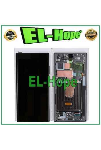PANTALLA TÁCTIL LCD DE SERVICIO ORIGINAL SAMSUNG GALAXY S23 ULTRA SM-S918 VERDE VERDE
