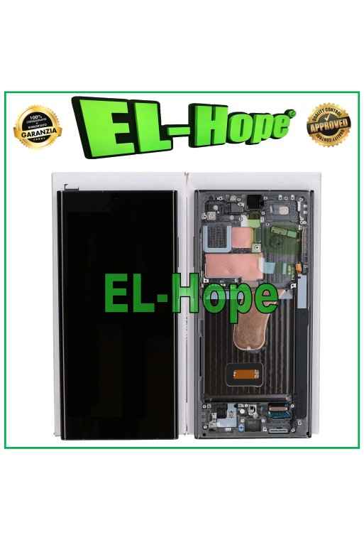 PANTALLA TÁCTIL LCD DE SERVICIO ORIGINAL SAMSUNG GALAXY S23 ULTRA SM-S918 VERDE VERDE