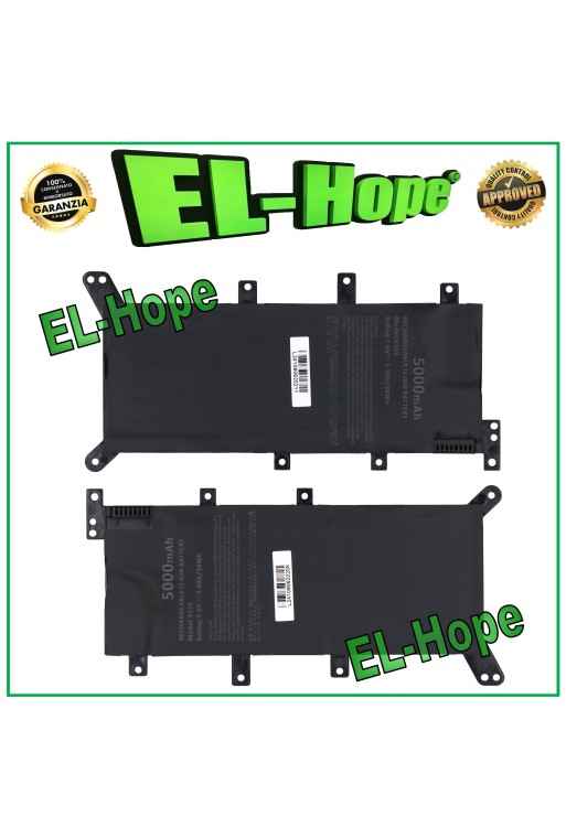 Batería para portatil ASUS X555 5000 mAh 7,6 V/38 Wh negra igual a la original