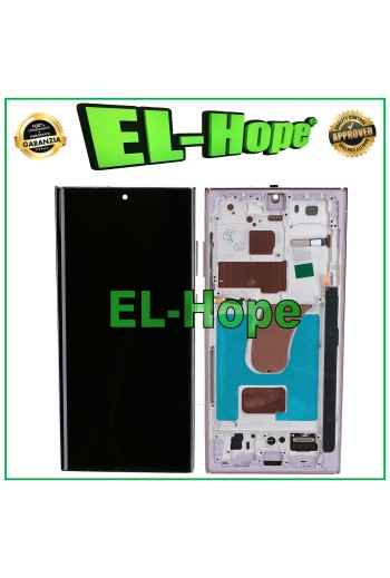 PANTALLA TÁCTIL TFT LCD CON MARCO PARA SAMSUNG GALAXY S23 ULTRA SM-S918 LAVANDA