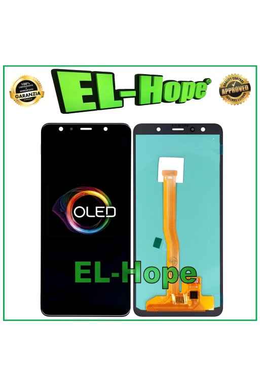 PANTALLA LCD OLED PARA SAMSUNG GALAXY A7 2018 SM-A750F PANTALLA TÁCTIL CRISTAL NEGRO