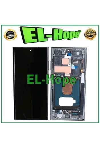 PANTALLA LCD TÁCTIL OLED + MARCO PARA SAMSUNG GALAXY S23 ULTRA SM-S918 VERDE VERDE