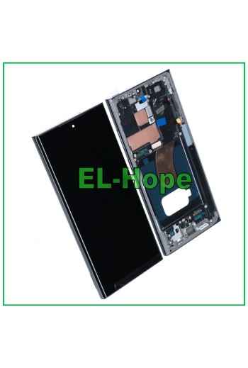PANTALLA LCD TÁCTIL OLED + MARCO PARA SAMSUNG GALAXY S23 ULTRA SM-S918 VERDE VERDE