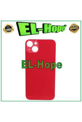 CUBIERTA TRASERA DE BATERÍA CON CRISTAL PARA IPHONE 14 PLUS CON AGUJERO GRANDE ROJO