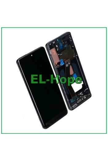 PANTALLA LCD OLED + MARCO PARA SAMSUNG GALAXY S20 SM-G980 G981 CRISTAL NEGRO TÁCTIL
