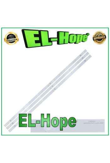 KIT DE 3 BARRAS DE 6 TIRAS LED PARA TV UNITED DE 39 LB-C39X15-E7-A-G01-XRD1 AGS4911 L715mm