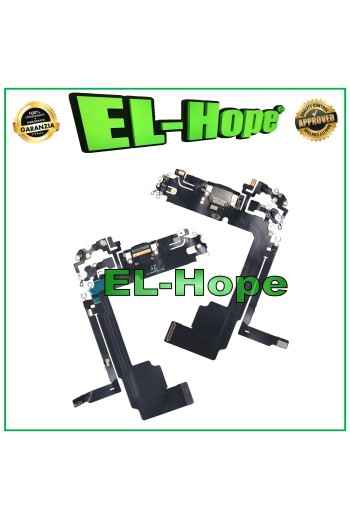 Conector de carga para Apple iPhone 15 Pro Max, antena de micrófono, base de carga, color negro