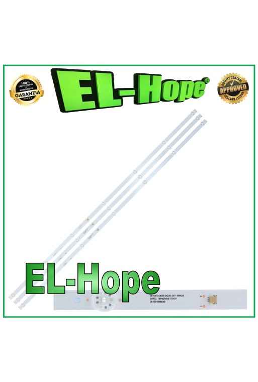 KIT DE 3 BARRAS DE 7 LED PARA TV LG DE 43 06-43F3-3030-0D35-3X7-190428 BPM2VOE177671