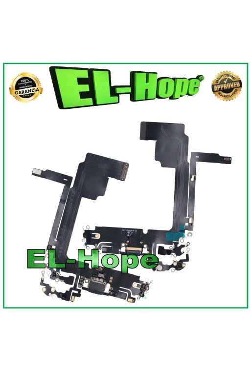 APPLE IPHONE 15 PRO MAX CONECTOR DE CARGA ANTENA DE MICRÓFONO BASE DE CARGA AZUL