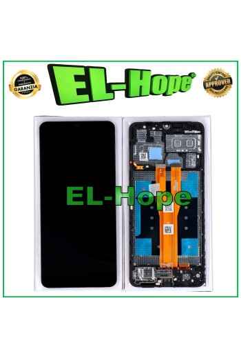 PANTALLA LCD ORIGINAL SERVICIO SAMSUNG GALAXY A06 SM-A065 MARCO DE PANTALLA TÁCTIL NEGRO