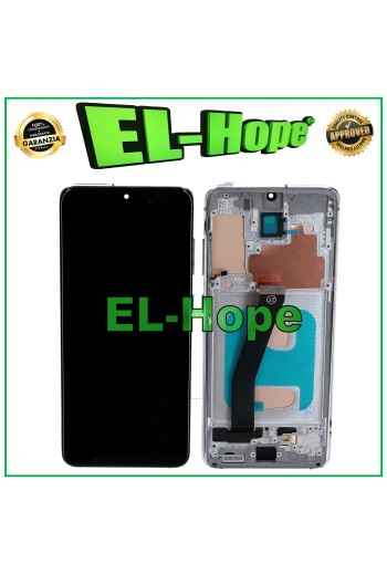 PANTALLA TFT LCD + MARCO PARA SAMSUNG GALAXY S20 SM-G980 G981 CRISTAL TÁCTIL BLANCO