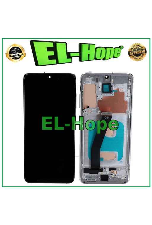 PANTALLA TFT LCD + MARCO PARA SAMSUNG GALAXY S20 SM-G980 G981 CRISTAL TÁCTIL BLANCO