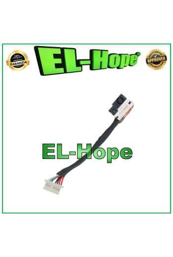 Conector de alimentación de CC PJ878 para HP X360 13-S179nr, conector de carga flexible y plano